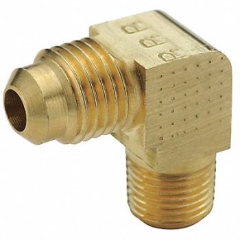 PARKER Male Elbow 45 Deg Brass Flare PK10, 5WRX8
