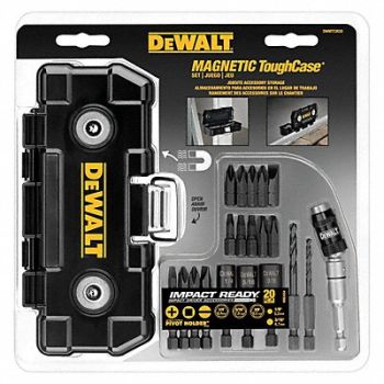 DEWALT Screwdriver Bit Set 20 Pieces 1/4 Shank, 5XFA6