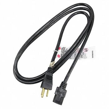 GRAINGER APPROVED Power Cord 5-15P SVT 6 ft Blk 10A 18/3, 5XFP1