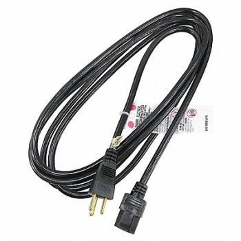 GRAINGER APPROVED Power Cord IEC C13 SJT 10 ft 18/3 10A, 5XFP2