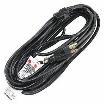 GRAINGER APPROVED Power Cord 5-15P SJT 25 ft Blk 13A 16/3, 5XFN8