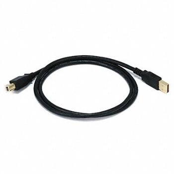 MONOPRICE USB 2.0 Cable 3 ft.L Black, 5XFV3