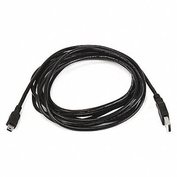 MONOPRICE USB 2.0 Cable 10 ft.L Black, 5XFW9