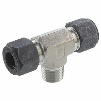 PARKER Branch Tee SS CPIxM 1/2In, 5XNZ7