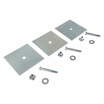 GRAINGER APPROVED Parking Curb Glue Down Kit F/72 In Stops, 5XPR3