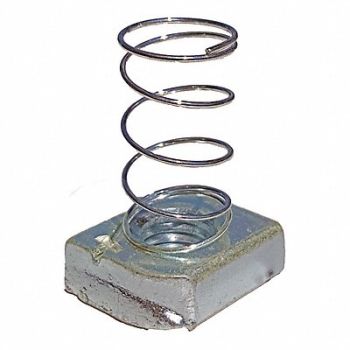 GRAINGER APPROVED Spring Nut Steel Overall W 1 3/8in PK25, 5YE13