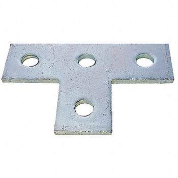 GRAINGER APPROVED Tee Plates Steel, 5YE23