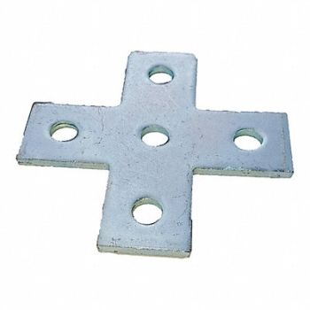 GRAINGER APPROVED Cross Plates Steel, 5YE35