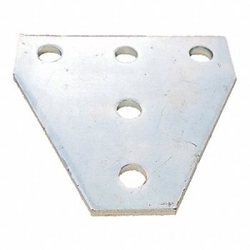 GRAINGER APPROVED Tee Plates Steel, 5YE37