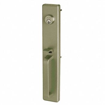 FALCON EXITS Escutcheon Pull w/Lock and Thumbpiece, 5YFC2
