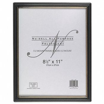 NUDELL E-Z Mount Frame 8.5x11 Black, 5YGE3