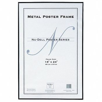 NUDELL Metal Poster Frame 18x24 Black, 5YGE6