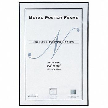 NUDELL Metal Poster Frame 24x36 Black, 5YGE7