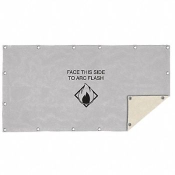 SALISBURY Arc Blanket 40kA 4 x 8 ft Gray/Khaki, 5YGL3