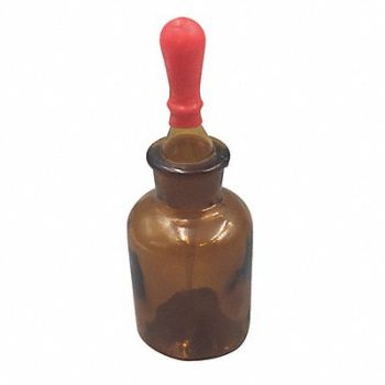 LAB SAFETY SUPPLY Dropper Bottle 125mL Glass Narrow PK8, 5YHL3