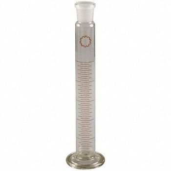 LAB SAFETY SUPPLY Graduated Cylinder 250mL Glass PK6, 5YHZ0