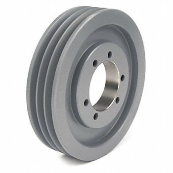 TB WOOD S V-Belt Pulley Detachable 3Groove 8.95 OD, 5YKN4