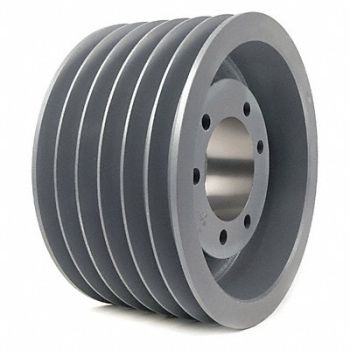 TB WOOD S V-Belt Pulley Detachable 6Groove 13.2 OD, 5YKZ1