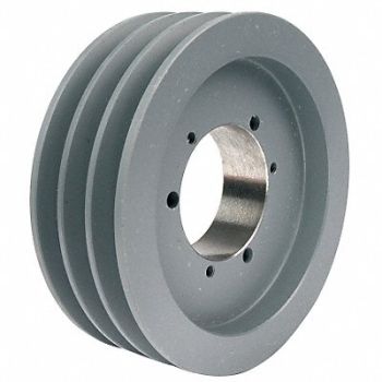 TB WOOD S V-Belt Pulley Detachable 3Groove 9.35 OD, 6UDR7
