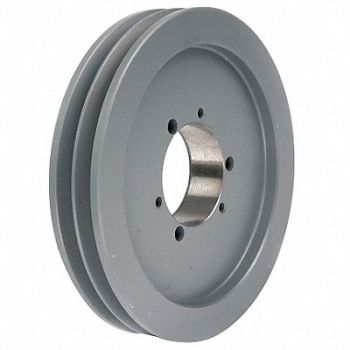 TB WOOD S V-Belt Pulley Detachable 2Groove 9.35 OD, 6UDR6