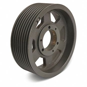 TB WOOD S V-Belt Pulley Detachable 8Groove 16 OD, 5YKZ9