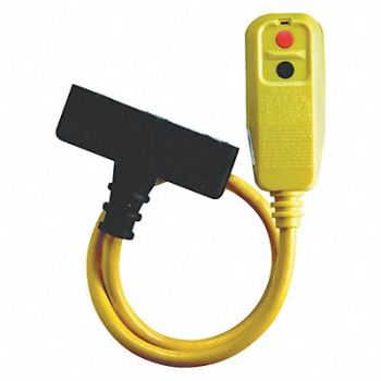 POWER FIRST Plug-In GFCI w/Cord 2ft 15A Yel 120V, 5YL45