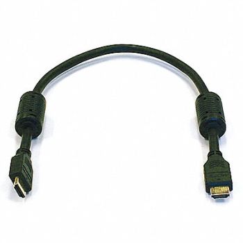 MONOPRICE HDMI Cable Std Speed Black 1.5ft 28AWG, 5YMG4