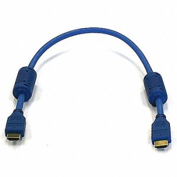 MONOPRICE HDMI Cable Std Speed Blue 1.5ft 28AWG, 5YMG6