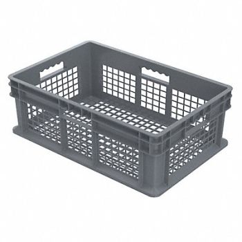 AKRO-MILS G6568 Straight Wall Ctr Gray Vented IndGrdPoly, 5YN08
