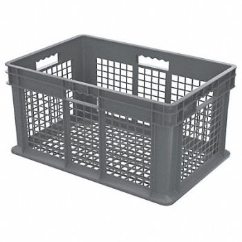 AKRO-MILS G6571 Straight Wall Ctr Gray Vented IndGrdPoly, 5YN09
