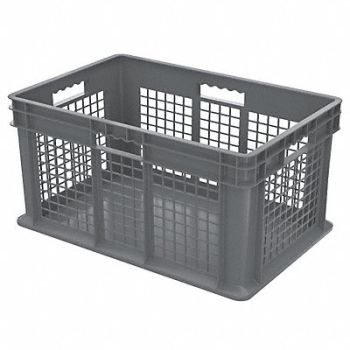 AKRO-MILS G6569 Straight Wall Ctr Gray Vented IndGrdPoly, 5YN11