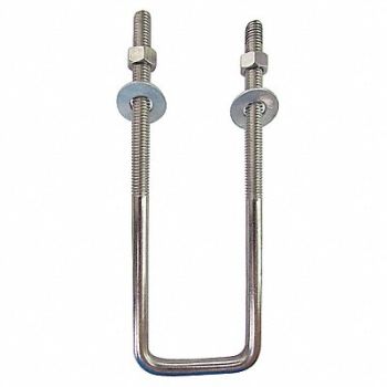 GRAINGER APPROVED Square U-BoltInside H 9 in, 5YY84