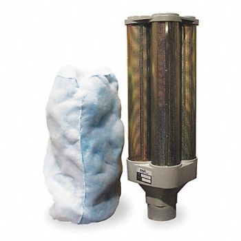 FUJI ELECTRIC Inlet Filter W/ Cover 5.12 OD Threaded, 5Z582