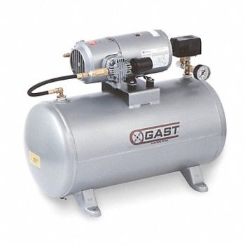 GAST Electric Air Compressor 0.33 hp 1 Stage, 11X372