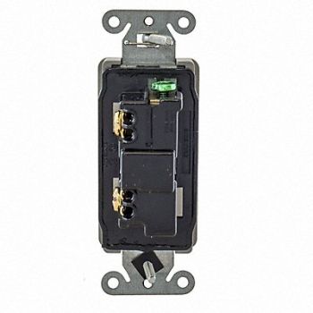 HUBBELL Wall Swtch 1-Pole 120/277V 20A Gry Rockr, 5Z789