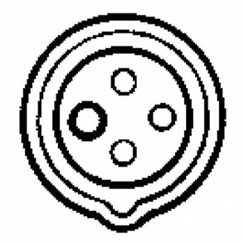 HUBBELL Pin and Sleeve Connector 60A 250V, 3D158
