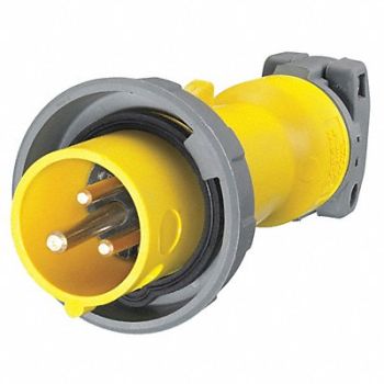 HUBBELL IEC Pin and Sleeve Plug 2P 3W 20A 125V, 5Z931