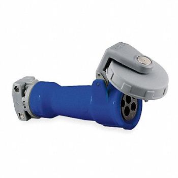 HUBBELL Pin and Sleeve Plug 3P 4W 60A 250V, 3D163