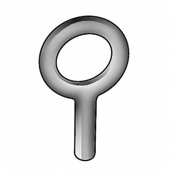 KEN FORGING Machinery Eye Bolt Shank D 1 1/2 in, 3XTJ4