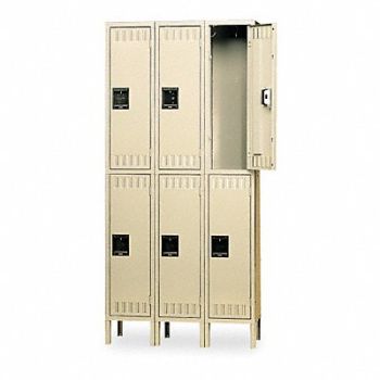 TENNSCO E1578 Wrdrb Lckr 2x3Lckr Sand 78 x45 x18 Assm, 5ZJ91