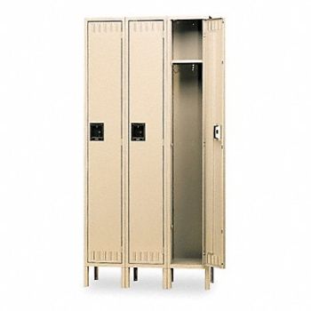 TENNSCO F0446 Wrdrb Lckr 1x3Lckr Sand 78 x36 x18 Assm, 5ZK17