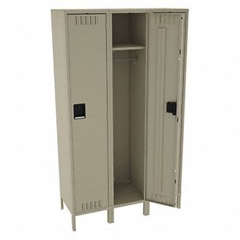 TENNSCO E1574 Wrdrb Lckr 1x3Lckr Sand 78 x45 x18 Assm, 5ZK21