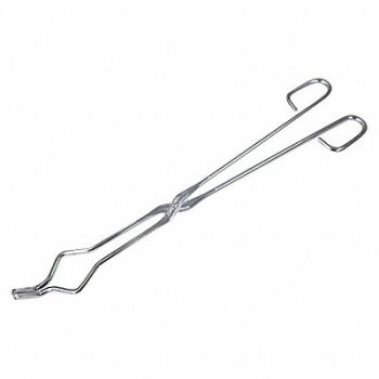 GRAINGER APPROVED Crucible Tongs 18 In Nickel Plated Steel, 5ZPT6
