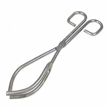 GRAINGER APPROVED Beaker Tongs Nickel Plated Steel, 5ZPV5