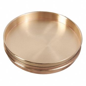 GRAINGER APPROVED Sieve Separator Pan 200mm x 25mm Brass, 5ZPY7