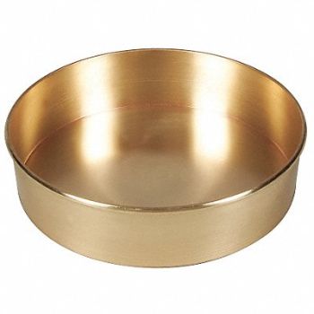HUMBOLDT Sieve Bottom Pan 200mm x 50mm Brass, 5ZPY8