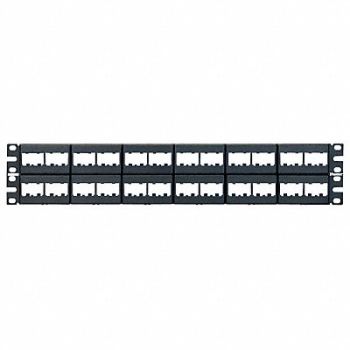 PANDUIT Patch Panel Mini-Com Rack Mt 48 Port, 5ZVY1