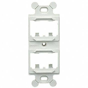 PANDUIT 106 Module Frame Mini Com 4 Port White, 5ZWC2