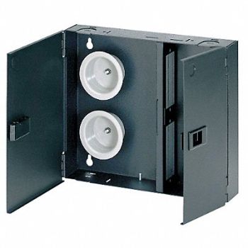 PANNET Fiber Enclosure 10.18in H 2.32in D Black, 5ZWF5