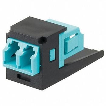PANNET Adapter Multimode Duplex LC Fiber Black, 5ZWF9